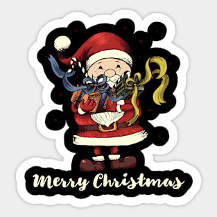 Merry Christmas Santa Claus Sticker